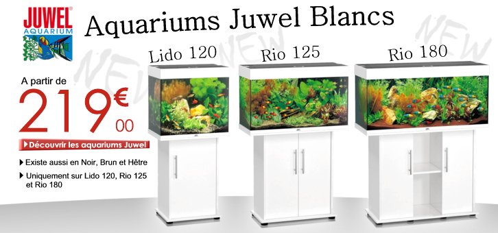 Aquarium Juwel Blanc en vente sur AkouaShop